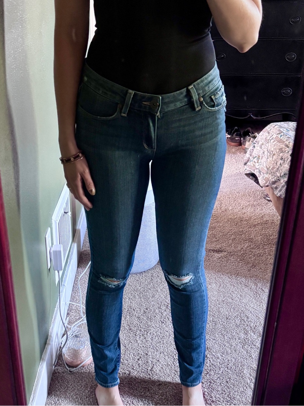 PAIGE Verdugo Ultra Skinny Distressed Skinny Jeans